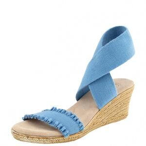 NEW CHARLESTON SHOE CO. women's carolina core espadrille sandal in cornflower ru